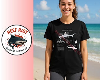Hammerhead Shark Anatomy T-Shirt – Marine Biology Educational Tee