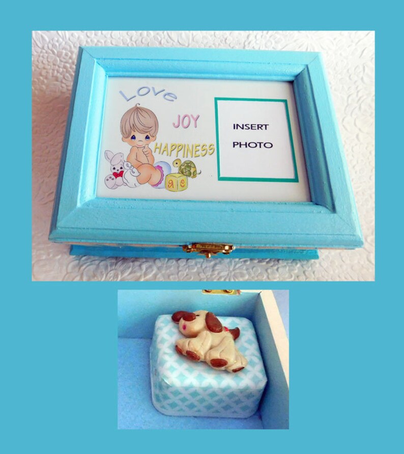 Baby Boy Music Memory Box Keepsake Box Plays Lullaby Etsy