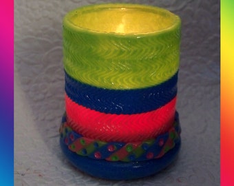 Rainbow Tealight Candle Holder