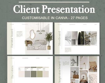 インテリアデザインテンプレート l インテリアデザインクライアントプレゼンテーション l インテリアデザインプロジェクト l Canvaテンプレート l インテリアデザイン