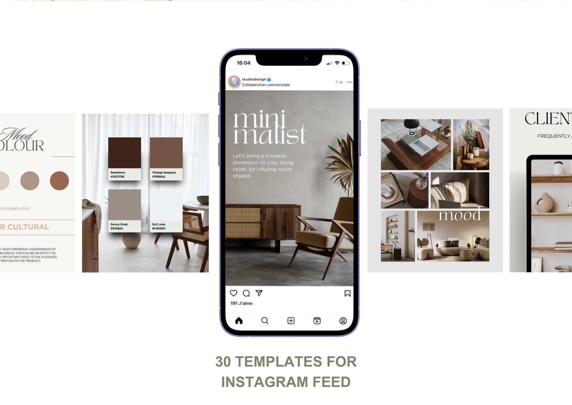 60 Interior Design Instagram Post Templates, Interior Decoration Posts ...