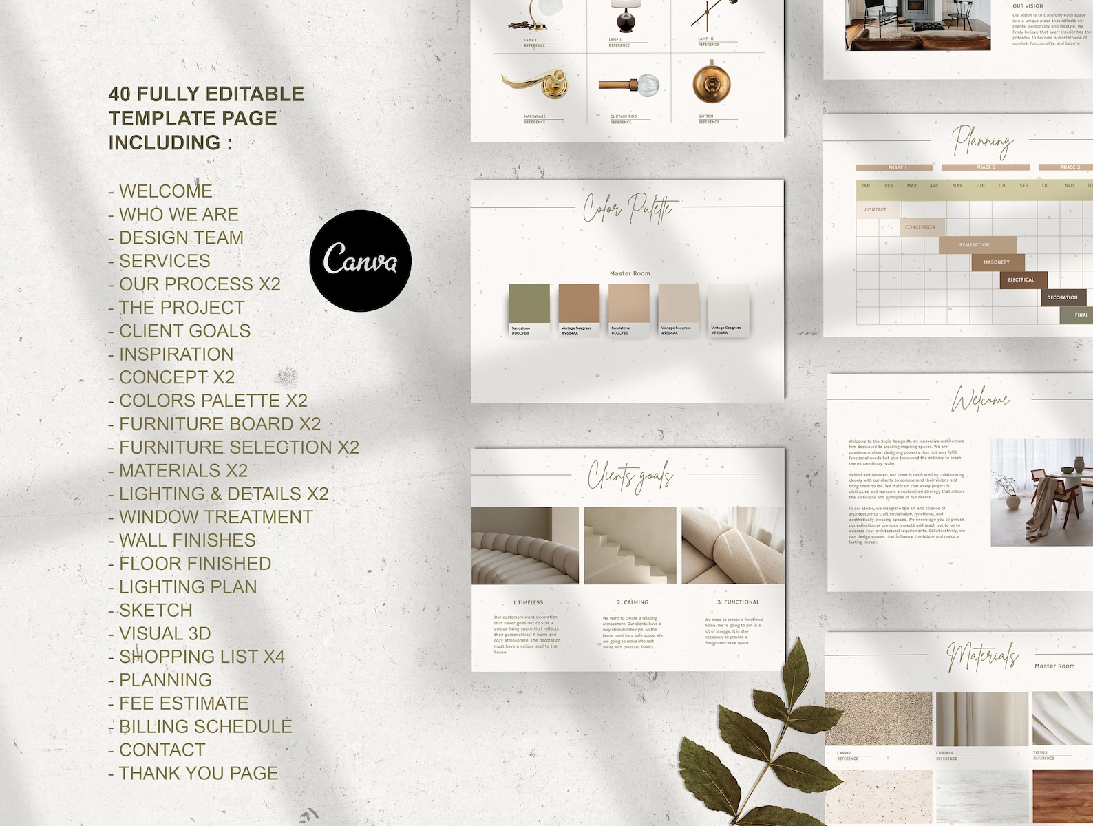 Interior Design Template, Project Proposal, Client Presentation ...