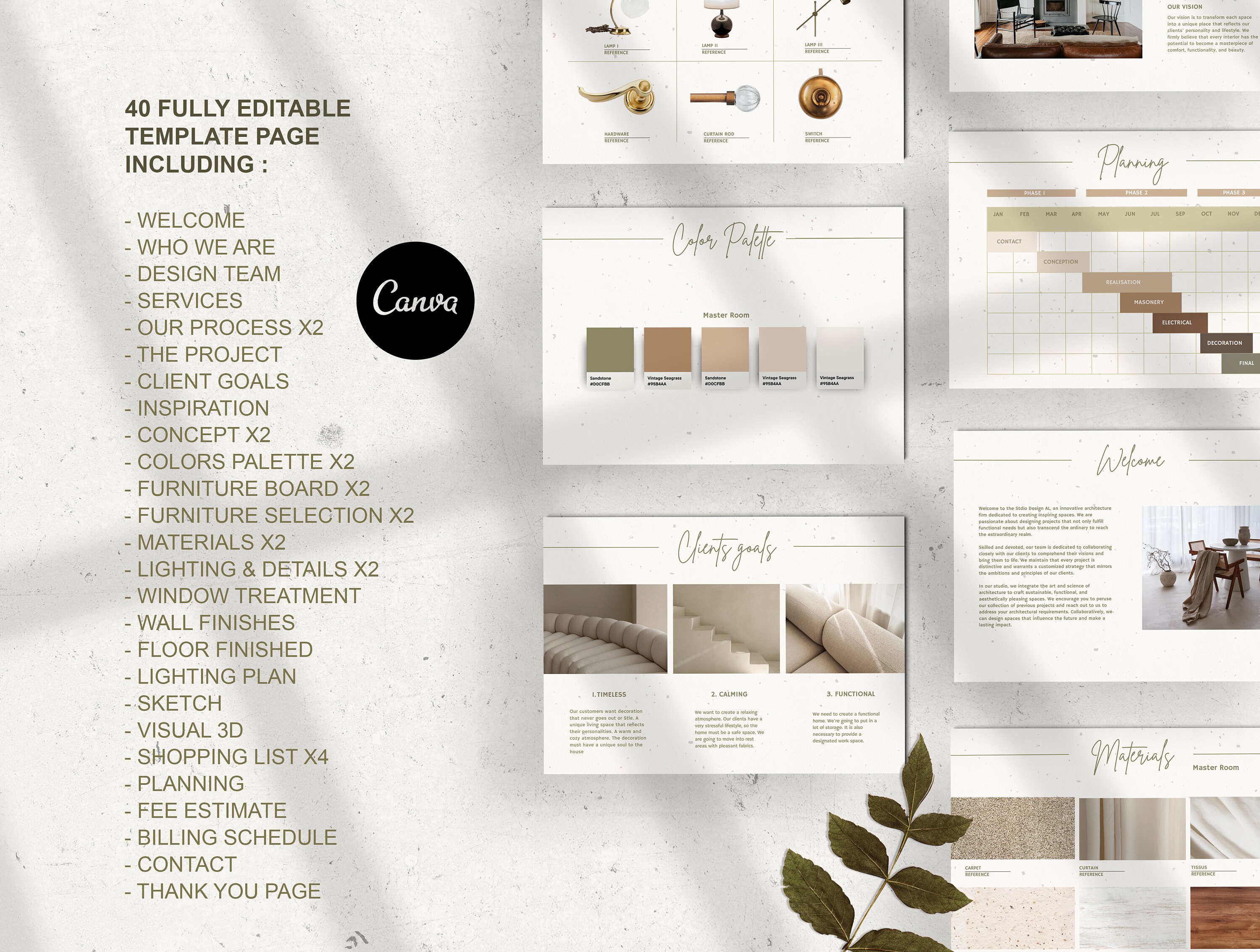 Interior Design Template, Project Proposal, Client Presentation ...