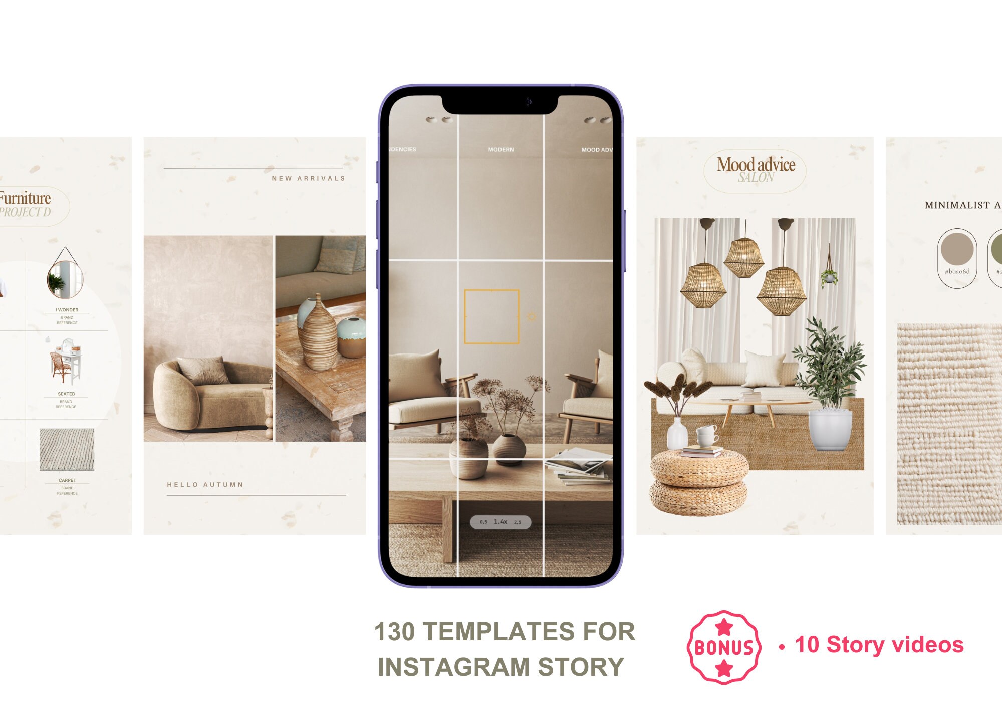 260 Interior Design Instagram Post Templates, Interior Decoration Posts ...