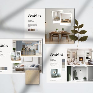 Interior Designer Portfolio Template | Ebook Canvas | Creative Lookbook ...