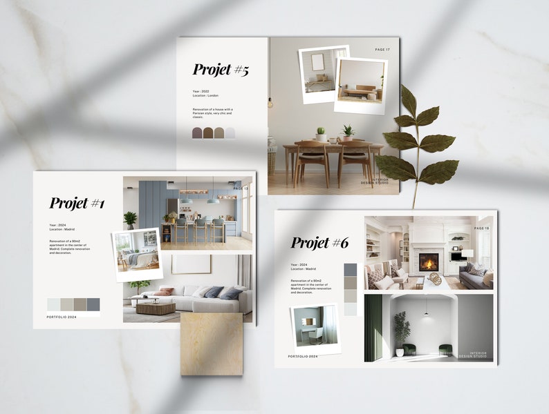 Interior Design Lookbook Template, Canva Magazine Template, Portfolio ...