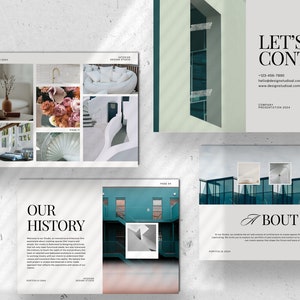 Interior Design Lookbook Template, Canva Magazine Template, Portfolio ...