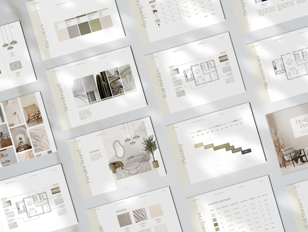 Interior Design Presentation Client L Template Canva Interior Designer ...