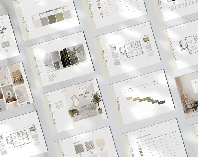 Interior Design Moodboard - Architektur Portfolio Projektvorschlag ...