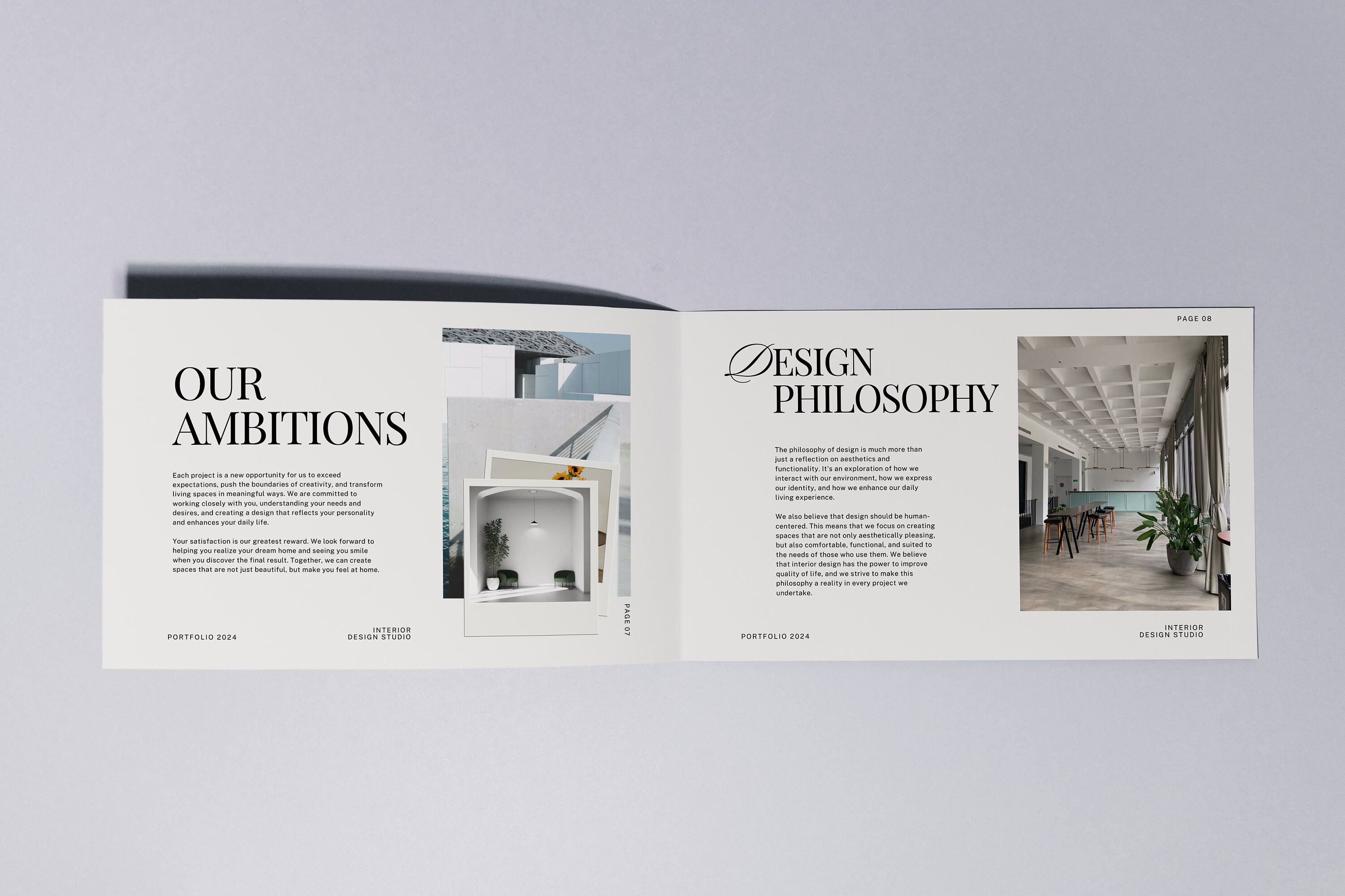 Interior Designer Portfolio Template | Ebook Canvas | Creative Lookbook ...