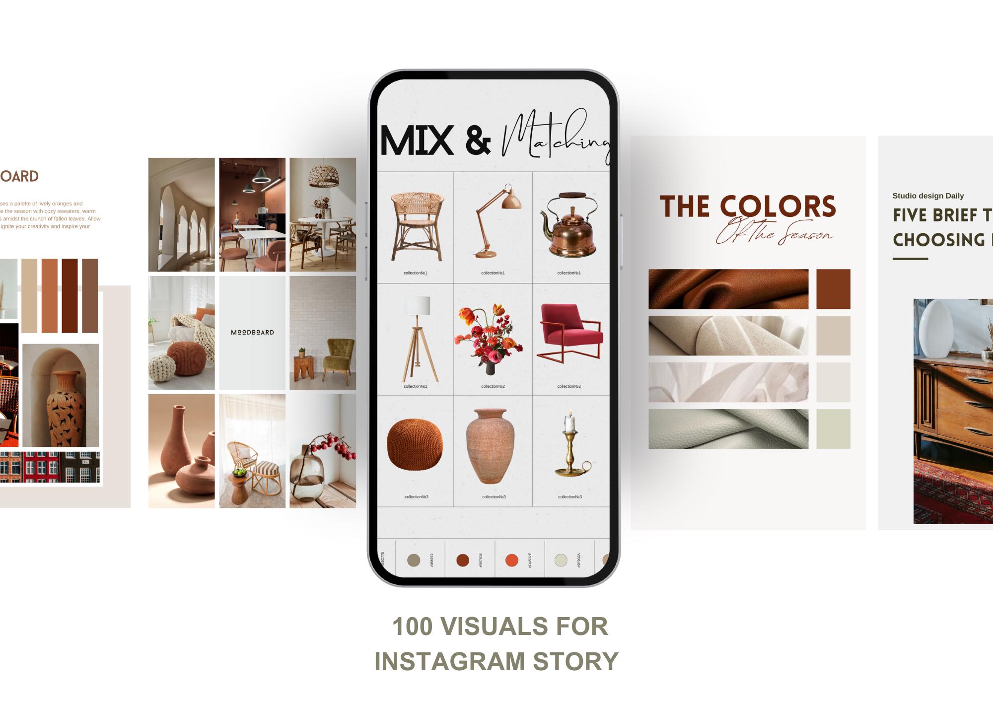 120 Interior Design Instagram Post Templates, Interior Decoration Posts ...