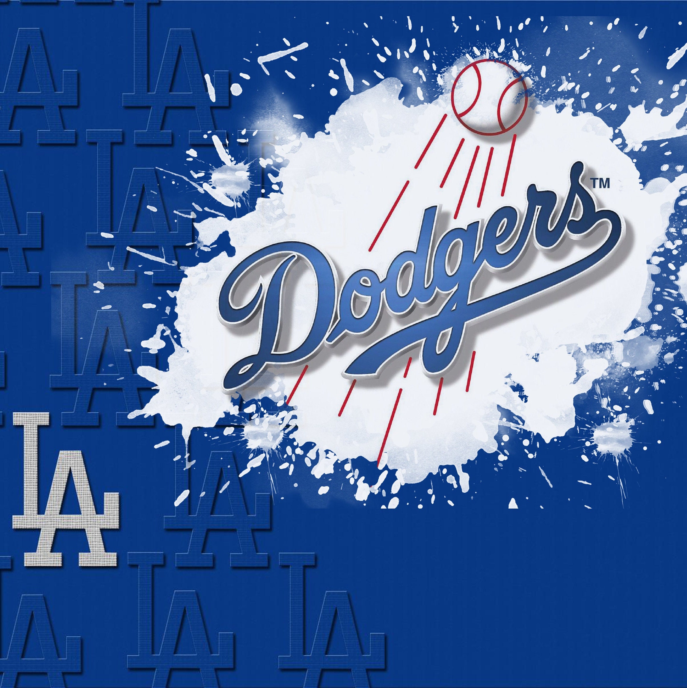 Custom 25 Oz LA DODGERS Stainless Steel 