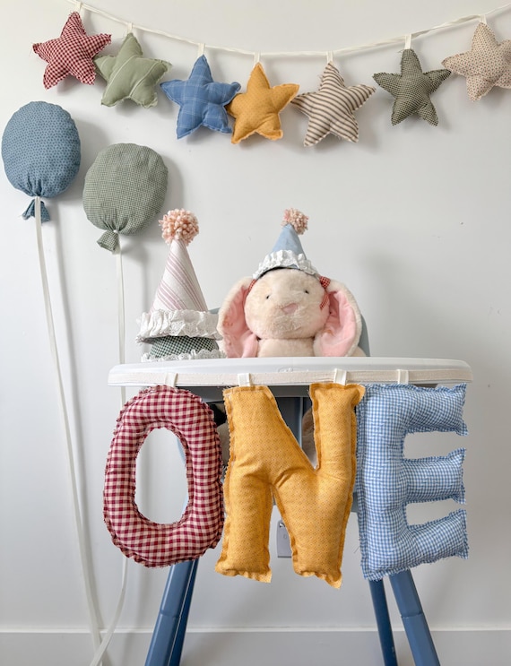 One High Chair Banner | First Birthday Party Decor