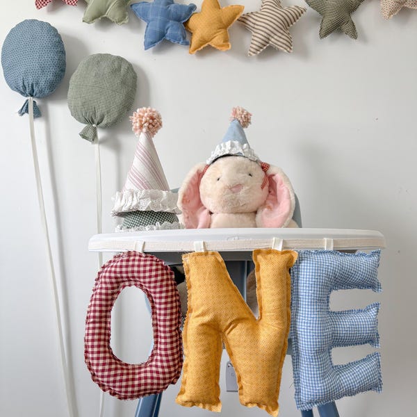 One High Chair Banner | First Birthday Party Decor