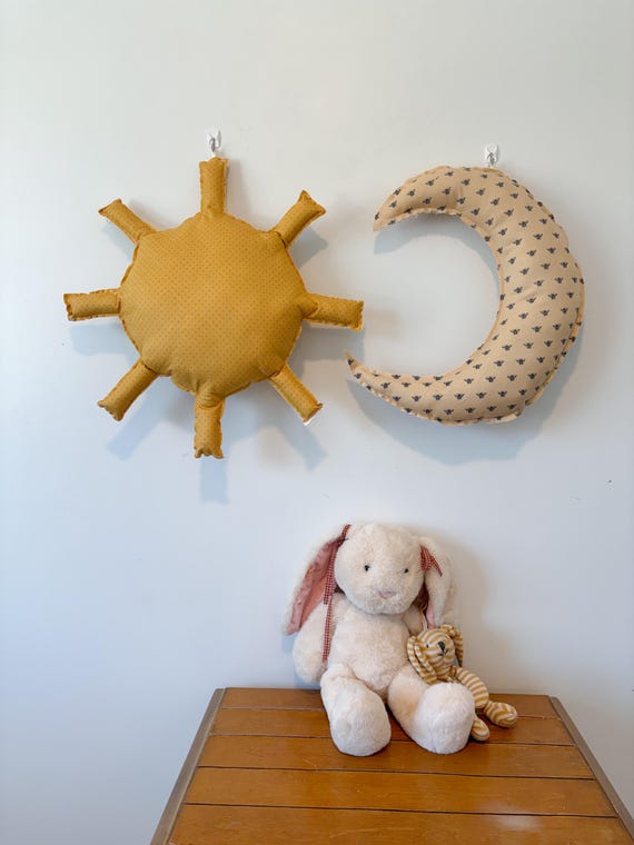 Sun & moon wall hang | Kids room nursery decor