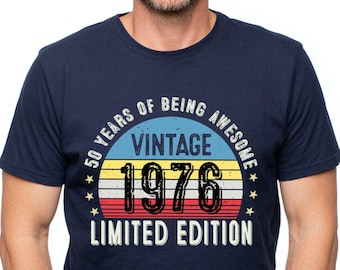 Vintage 1976 50th Birthday T-Shirt | Funny Gift for Dad
