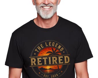 The Legend Has Retired 2026 Shirt, Retro Sunset Retirement Tee