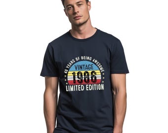 1985 40th Birthday T-Shirt | Funny 40th Gifts for Dad, Gifts for Him | Classic 40th T-Shirt for Men