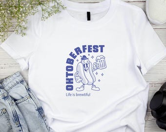 T-shirt Oktoberfest – grappig T-shirt bierfestival – shirt Beiers kostuum – Duitse feestoutfit – Lederhosenstijl – cadeau bierliefhebber
