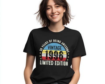 Vintage 1996 30th Birthday Shirt - Limited Edition 30 Years Tee