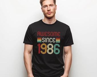 Maglietta per il compleanno del 1986 / Regalo in stile retrò