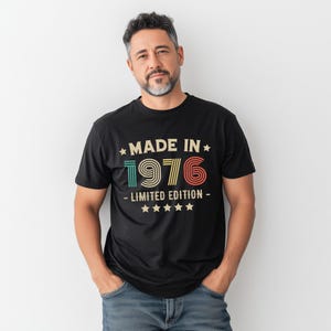 Camiseta de 50 cumpleaños de 1976 / Regalos divertidos de 50 cumpleaños para él y para ella, regalos para él / Camiseta clásica de 50 cumpleaños para hombre y mujer imagen 2