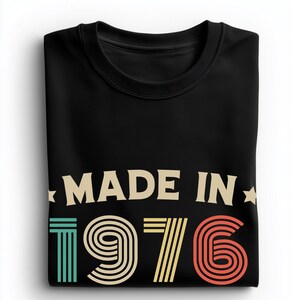 Camiseta de 50 cumpleaños de 1976 / Regalos divertidos de 50 cumpleaños para él y para ella, regalos para él / Camiseta clásica de 50 cumpleaños para hombre y mujer imagen 5