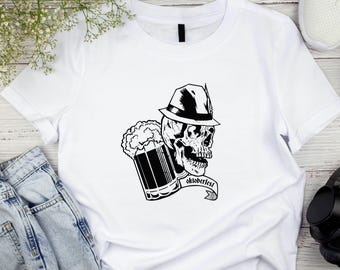 Chemise moderne pour l'Oktoberfest, T-shirt bavarois tendance pour femme, haut tendance pour un festival de la bière, T-shirt alternatif en dirndl, look fête munichoise