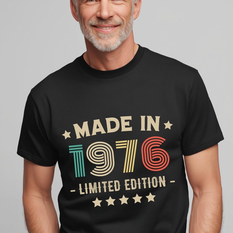 Camiseta de 50 cumpleaños de 1976 / Regalos divertidos de 50 cumpleaños para él y para ella, regalos para él / Camiseta clásica de 50 cumpleaños para hombre y mujer imagen 4