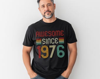 Maglietta per il compleanno del 1976 / Regalo in stile retrò