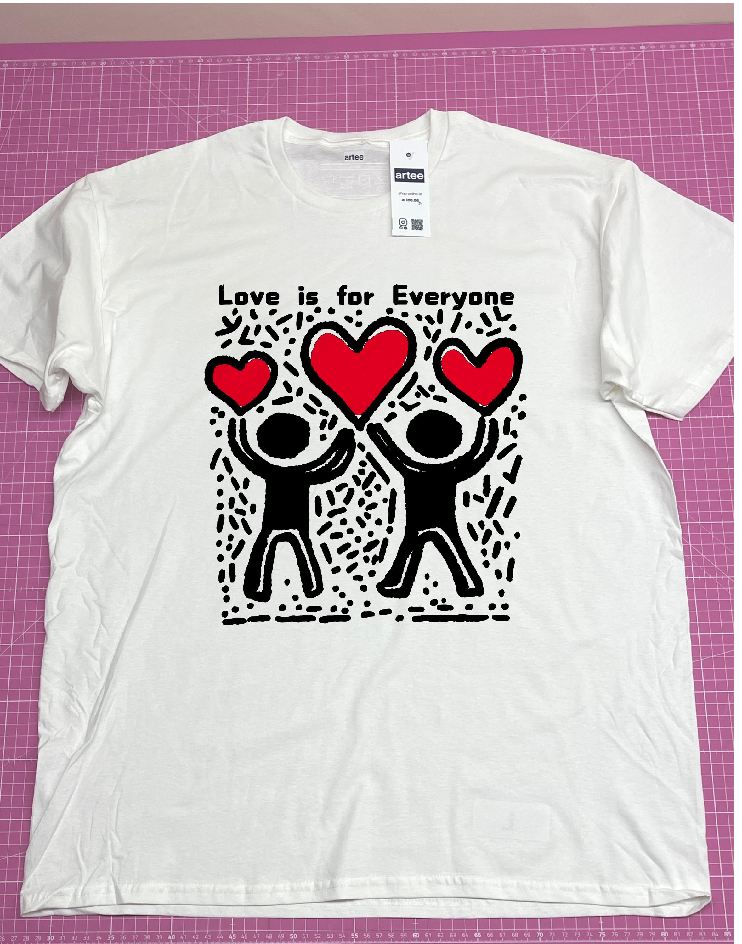 Keith Haring Inspired T-shirt – Love is for Everyone Pop Art Tee 