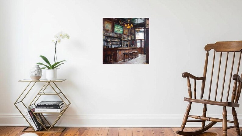 Vintage Irish Pub Print: Rustic Tavern Painting for Home Bar - Etsy