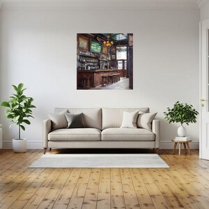 Vintage Irish Pub Print: Rustic Tavern Painting for Home Bar - Etsy