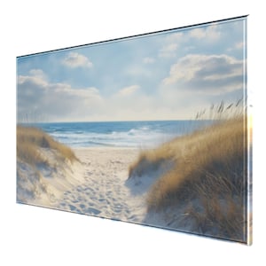 Coastal Sand Dunes Canvas Print: Tranquil Beach House Wall Art - Etsy