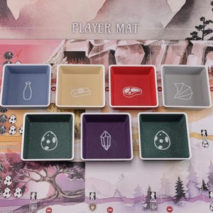 Wyrmspan-compatible Stackable Board Game Token Trays