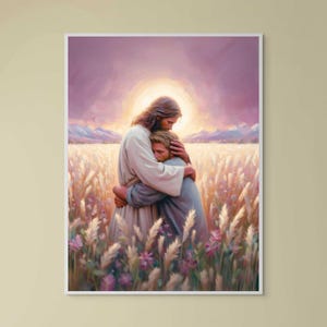 Christ Supports You | Digital Art | Jesus and Man Art | Jesus Picture | Jesus Art Download | LDS Painting | Religious Art | Jesus Wall Art