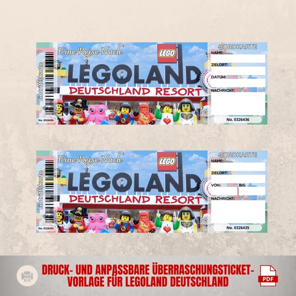 Legoland Ticket - Etsy