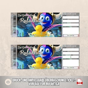 Personalisierbarer Rulantica-Gutschein als Überraschungsgeschenk für Rulantica-Fans | Ideal für Gruppen | Sofort-Download | Rulantica
