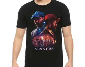 Sinners Michael B. Jordan T-Shirt, Men's and Women's Sizes (SNN-578901)