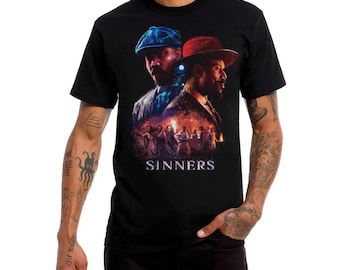 Sinners Michael B. Jordan T-Shirt, Men's and Women's Sizes (SNN-578901)