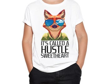 Zootopia It's Called a Hustle Sweetheart T-Shirt, Kids Sizes (ZTP-554921)
