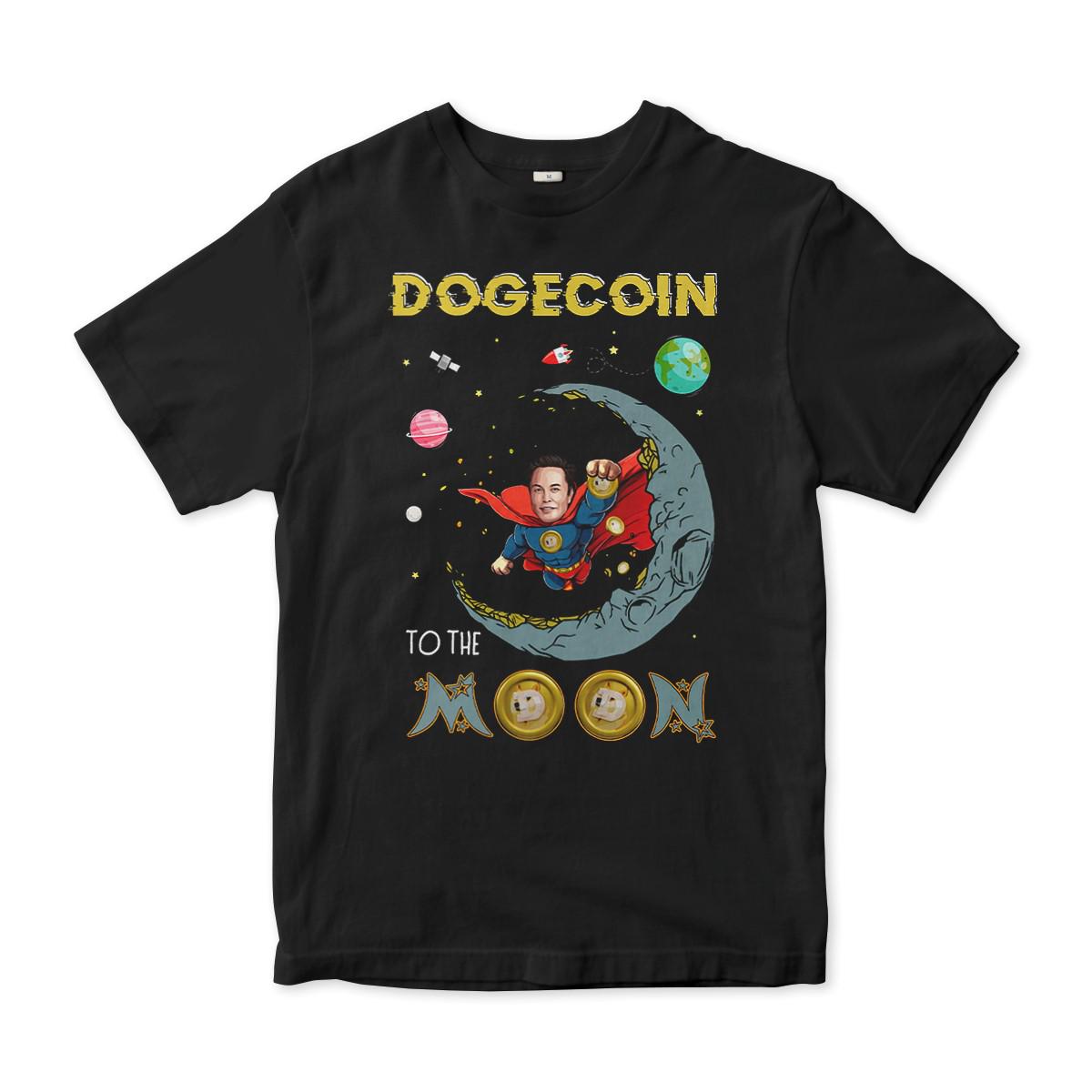 イーロン・マスク ドージコイン・トゥ・ザ・ムーン Tシャツ、柴犬シャツ、メンズとレディースサイズ (SHB-93833) - Etsy 日本