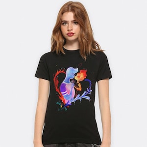 Elemental Ember and Wade Love T-Shirt, Men&#39;s Women&#39;s Kids Sizes (MUL-861020)
