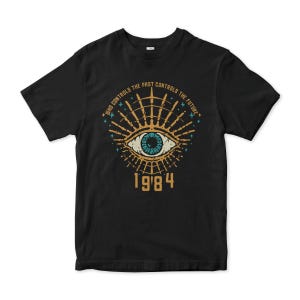 Women's T-Shirts [Out of Print] e Orwell / 1984 Womens Relaxed Fit Tee (Red) Orwell 1984 Quote Unisex Jersey Short Sleeve Tee