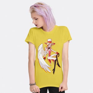Hazbin Hotel Lucifer Morningstar T-Shirt, Men&#39;s and Women&#39;s Sizes (HEL-400218)