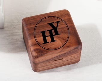 Caja para anillos de boda personalizada, caja para anillos de compromiso, caja para anillos, caja para anillos de aniversario, caja para anillos de propuesta