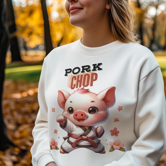 Sudadera de cerdo Sudadera linda de cerdito Suéter de cerdo