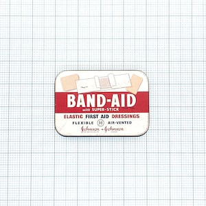 Vintage empty Band - Aid first aid dressings tin, made in England, In good condition