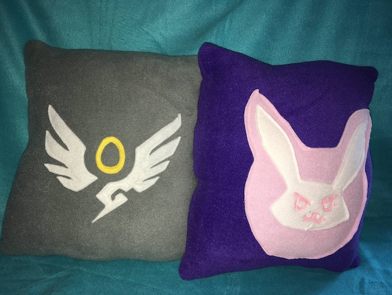 Overwatch Inspired Mercy and D Va Overwatch pillow | Etsy