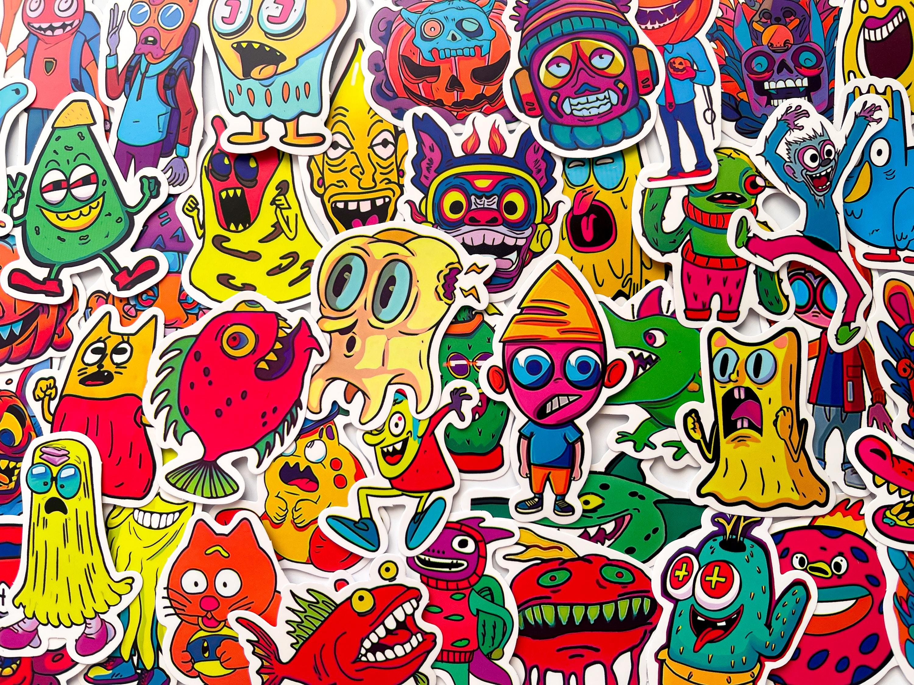 Wallpapers Monster Sticker Bomb Energy Drink Style Stickerbomb With